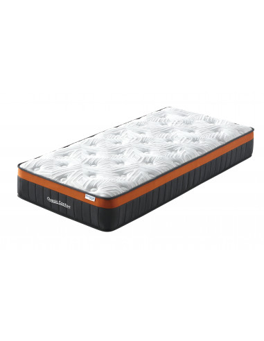 Matelas ressorts ensachés Jobert - 140 x 190 cm - Blanc/Gris 103489 103490