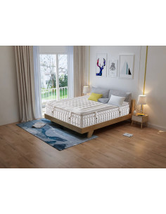 Matelas ressort ensache + mousse à mémoire de forme Confort Ultime mo